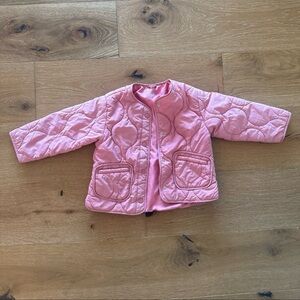 Zara Girls Pink Quilted Jacket 2-3